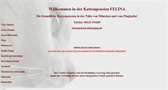 Desktop Screenshot of katzenpension-felina.de