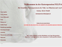 Tablet Screenshot of katzenpension-felina.de